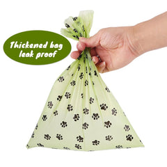 5 rolls Biodegradable Unscented Leak-proof Pet Dog Poop Waste Bags 75 pcs with dispenser x1