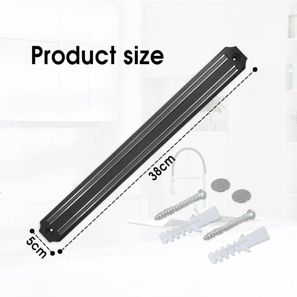 38 CM Magnetic Knife Holder Black Magnetic Knife Strip