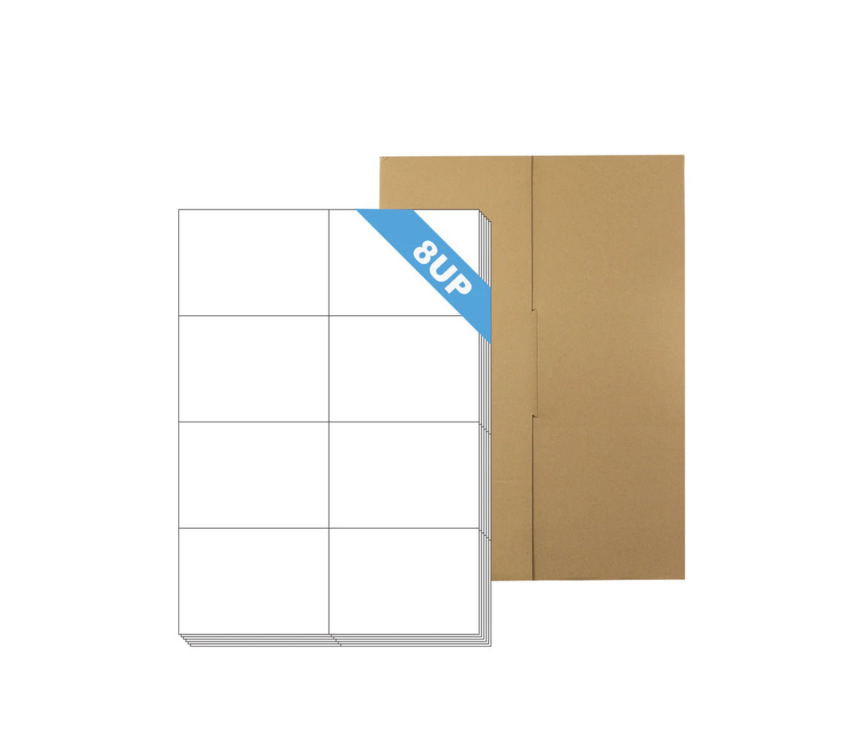 [800 Labels/8 Per Page] Borderless A4 Format Rectangle Labels 105 x 74mm 8 Labels Per Sheet-100 Sheets