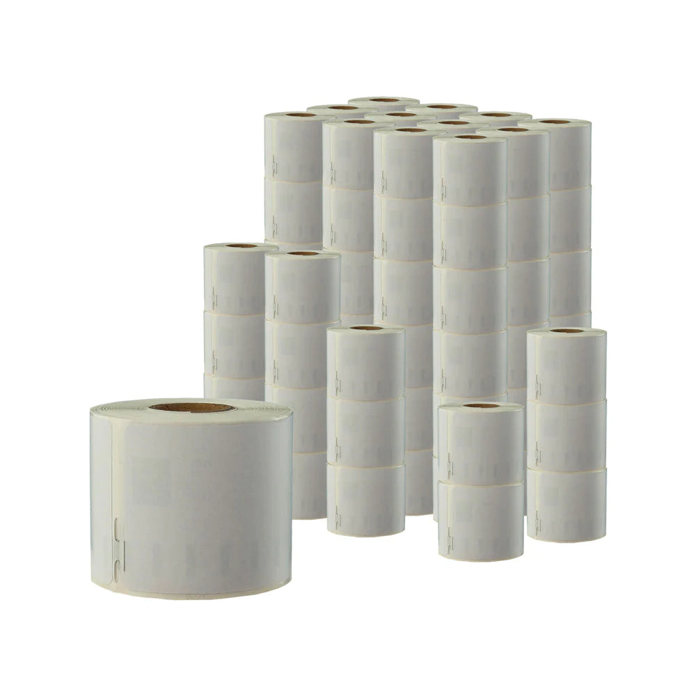 100 ROLLS Compatible Dymo 99014 54mm X 101mm 220 Labels/Roll Shipping/Name Badge White Labels