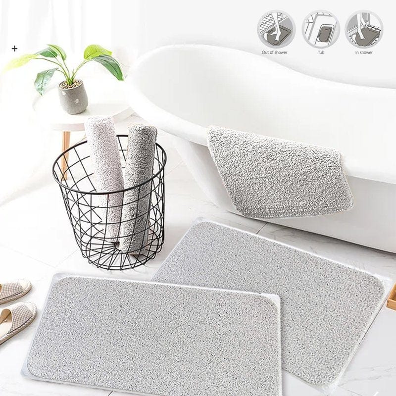 75 x 44 CM Prevents slips Loofah Shower Mat Bathroom Safe Mat Extra Large