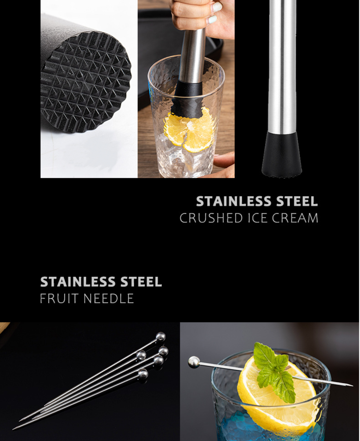 Professional 23-Piece Stainless Steel Bartender Kit