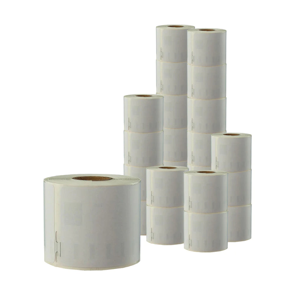 24 ROLLS Compatible Dymo 99014 54mm X 101mm 220 Labels/Roll Shipping/Name Badge White Labels