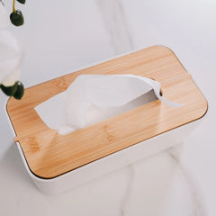 Luxury Bamboo Fiber Rectangular Facial Tissue Holders