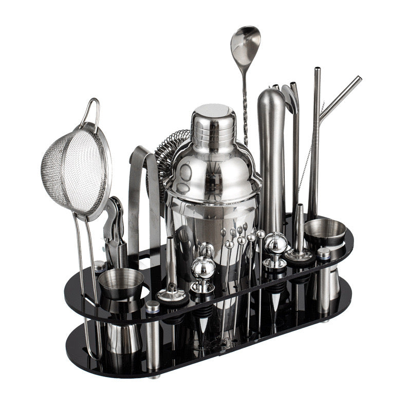 Professional 23-Piece Stainless Steel Bartender Kit