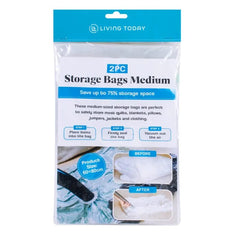 2 Pack Vacuum Compression Storage Bags Medium