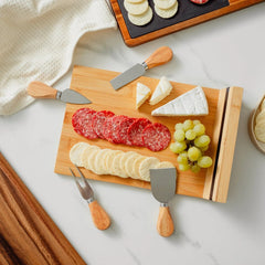 Bamboo Cheese Board and Knife Set