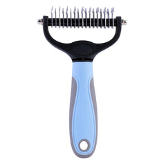 Pet Grooming Brush Double Sided Shedding Comb for Dogs and Cats