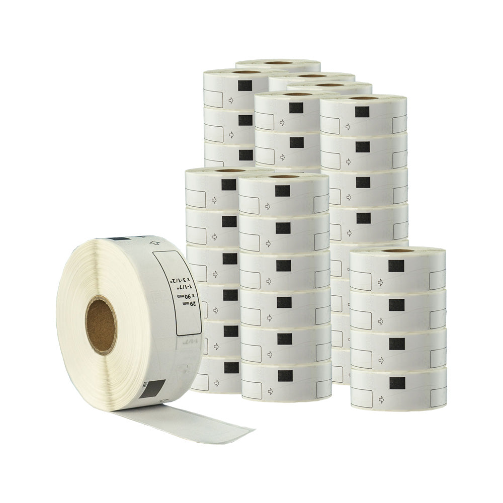 100x Compatible Brother DK-11201 Standard Address White Refill labels 29mm x 90mm 400 Labels/Roll