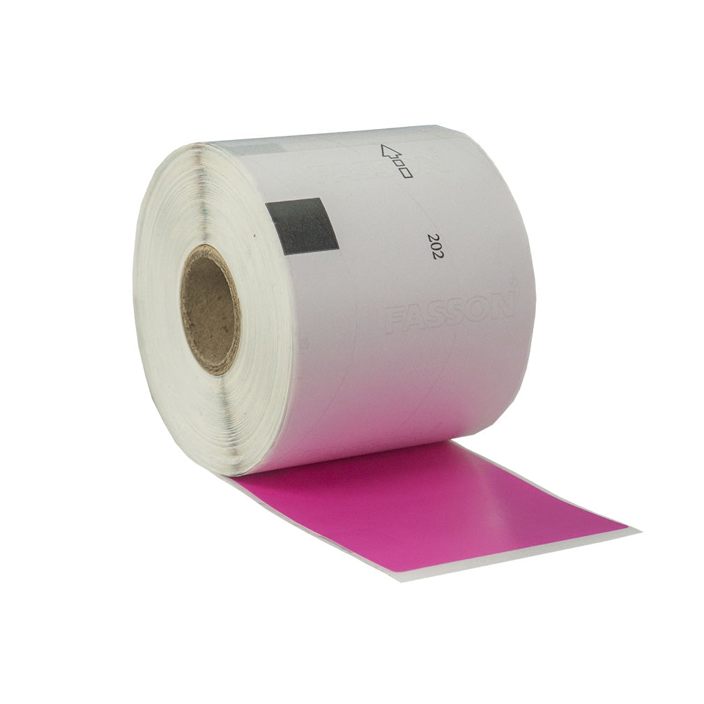 Compatible Brother DK-11202 Pink Refill Labels 62mm X 100mm 300 Labels Per Roll