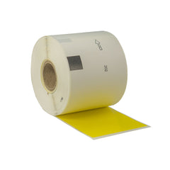 12x Compatible Brother DK-11202 Yellow Refill Labels 62mm x 100mm 300 Labels Per Roll