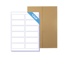 [1200 Labels/12 Per Page] A4 Format Rectangle Labels 93.5x38.1mm 12 Labels Per Sheet-100 Sheets