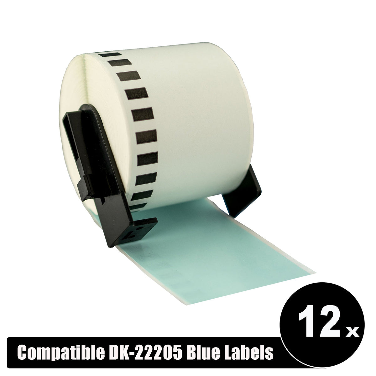 Brother Compatible DK-22205 Blue labels Continuous Length 62mm x 30.4m