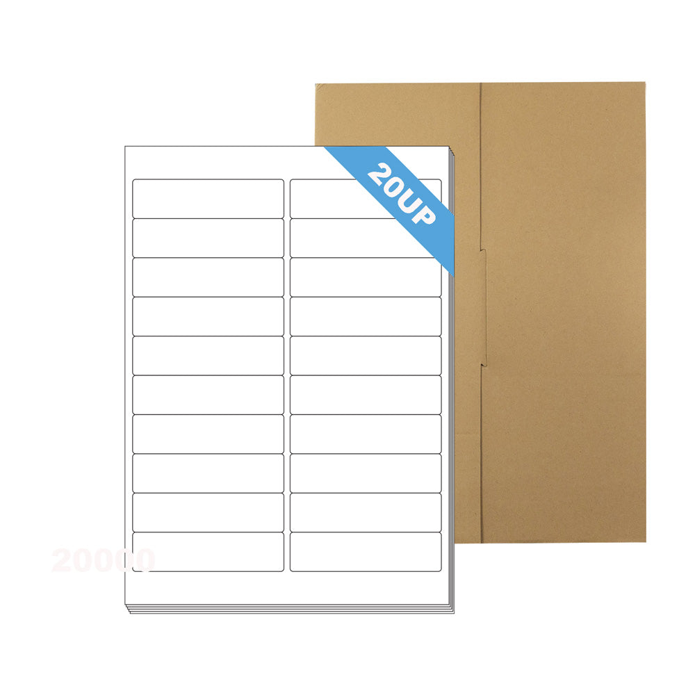 A4 Format Rectangle Labels 98 x 25.4mm 20 Labels Per Sheet-100 Sheets