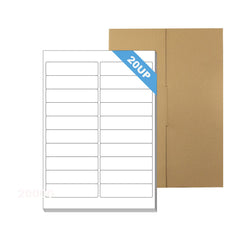 A4 Format Rectangle Labels 98 x 25.4mm 20 Labels Per Sheet-100 Sheets