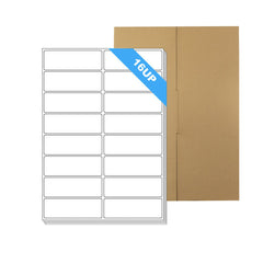 A4 Format Rectangle Labels 99.1 x 34mm 16 Labels Per Sheet-100 Sheets