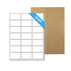 REMOVABLE A4 Format Rectangle White Labels 63.5x38.1mm 21 Labels - 100 Sheets