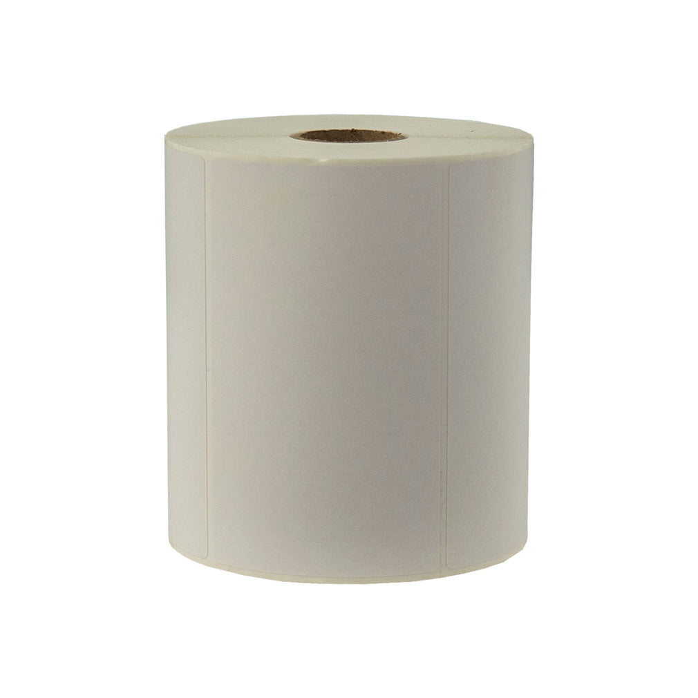 100mm x 60mm Direct Thermal Permanent Label, 750 Labels Per Roll, 25mm Core, Perforated-100 Rolls